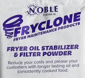 Fryer oil stabilizer.  Not only does this simple process vastly improve the...