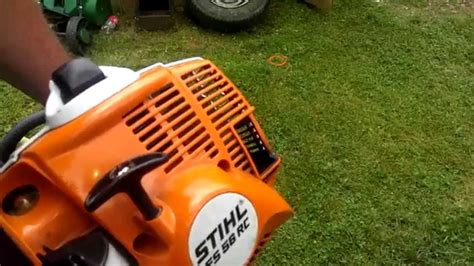 View the STIHL FS 56 RC-E Trimmer Manual. STIHL FS 56 RC-E Trimmer Manual for Stihl FS56RCE trimmer. The FS 56 RC-E trimmer features a fuel-efficient engine. This straight-shaft grass trimmer features AutoCut cutting head. This FS 56 RC-E STIHL trimmer also features Easy2Start technology, making starting nearly effortless.. 