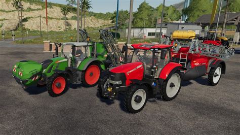 Fs19 water sprayer.  Also, unloading at storages for liquid fertilizers ...