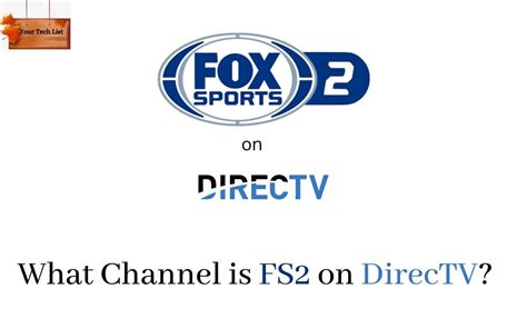 Since with FS2 you can, without much of a stretch, catchup on occasions and shows that you regularly end up missing due to a hectic work schedule. In order to watch Fox Sports 2 on DIRECTV, utilise your controller to tune into channel number 618. Fox Sports 2 is remembered for its ULTIMATE and PREMIERTM TV bundles. 3. Fox Sports …. 