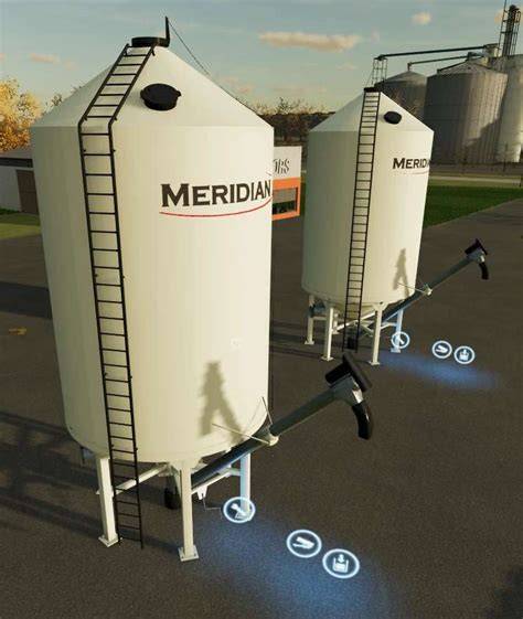 Fs22 seed silo.  Maintenance: 40 € / day.  Two loading points and a total of 12 differ...
