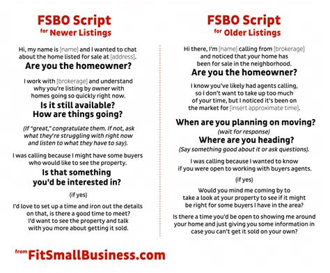 Fsbo Scripts Real Estate Scripts Pdf Resume Examples