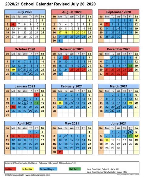 Fsd1 Calendar 2020 21