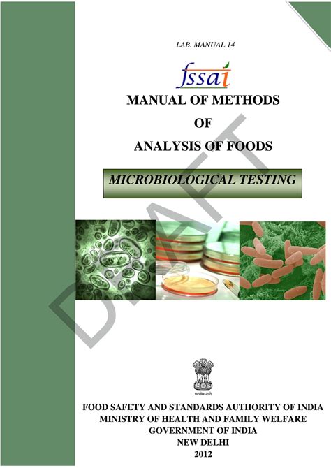 Fssai Lab Manual