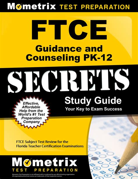 Ftce guidance and counseling pk 12 secrets study guide ftce test review for the florida teacher certification examinations. - Chief officer principles and practice study guide.