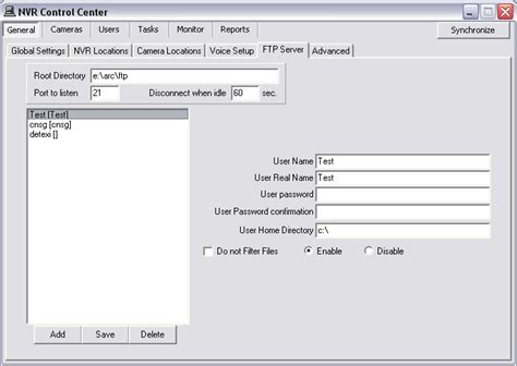 Ftp server camera.  Ensure the FTP server is active, that your NVR or IPC has per...