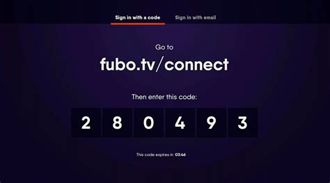 Nov 5, 2023 · 1. Go to the main menu and search Fubo TV, now select it from the Movies & TV section of the Channel Store. 2. Now Select the Channel and Note the Code that appears on the screen. 3. Open a web browser and go to fubo.tv/connect. 4. Now enter your activation code and tab on submit. .