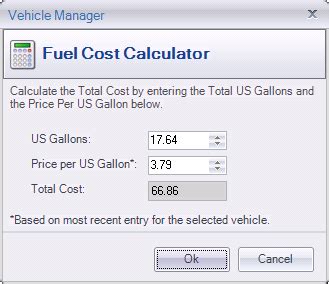 Fuel cost calculator app.  Select destination and vehicle type for accuracy.  Did you know t...