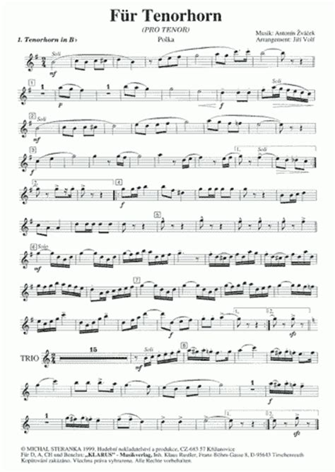 Solistengrüsse Solo für Flügelhorn+Tenorhorn Gattung: Polka BONUS. 