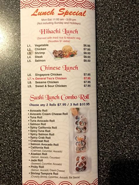 Check out the menu for Fuji Japanese Steakhouse.The menu includes and menu. Also see photos and tips from visitors.. 