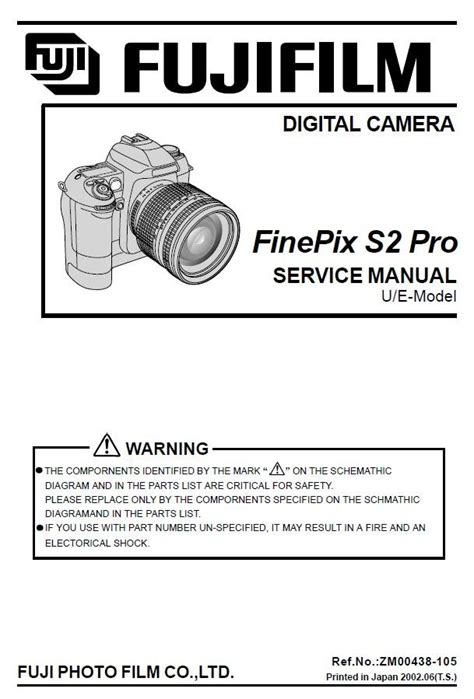 Fujifilm finepix s2 pro manuale di servizio. - Manuale di cablaggio gratuito di rex wauldwell.