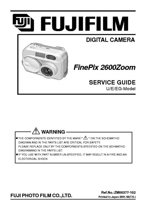 Fujifilm fuji finepix 2600 zoom servizio manuale guida alla riparazione. - Polaris sportsman 400 atv owners manual.