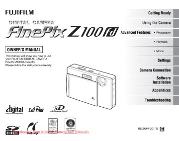 Fujifilm fuji finepix z100fd service manual repair guide. - Relaties tussen mens, dier en maatschappij..