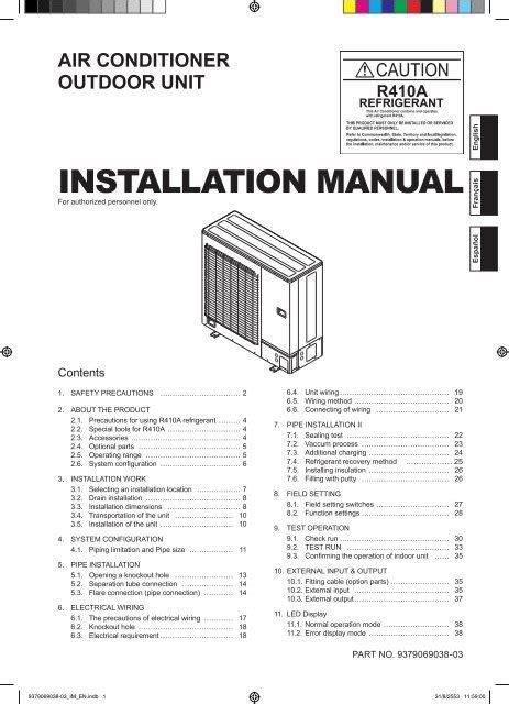 Fujitsu Installation Manual English Portal General Viewer