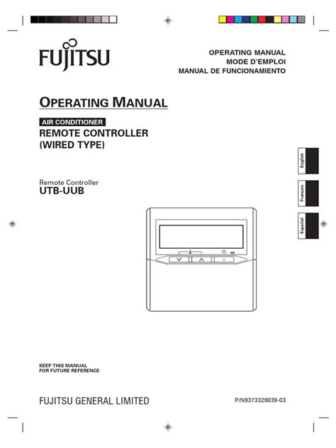 Fujitsu general cassette air conditioner service manual. - Economische en sociale telling van 27 februari 1937..