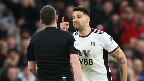 Fulham’s Mitrovic banned 8 games after grabbing referee