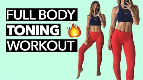 Full Body Toning Workout (15 Minutes) - YouTube