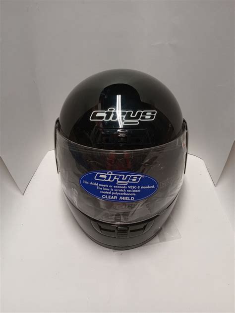 Full Face Motorcycle Helmet Cirus v2 Cs-10 large Black …