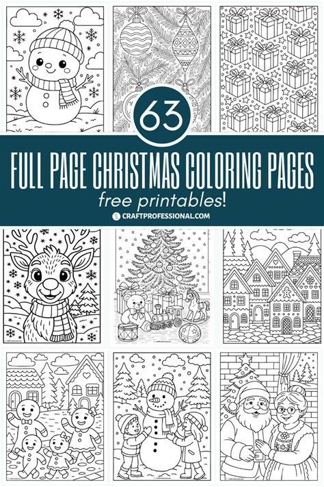 Full Page Christmas Coloring
