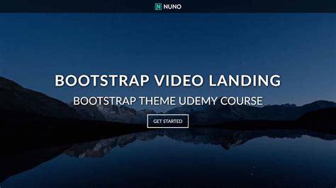 Full Screen Video Background Landing Page Website With Html5 Css3 Bootstrap 4 W3newbie