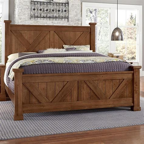 Full Size Bed With Headboard Brown Wood Wayfair