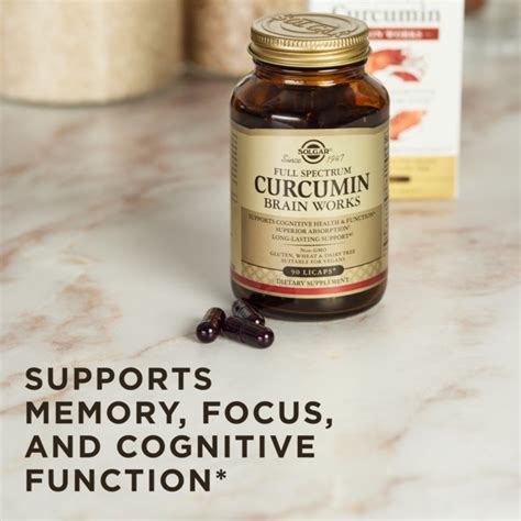 Full Spectrum Curcumin Brain Works Licaps™ Solgar.