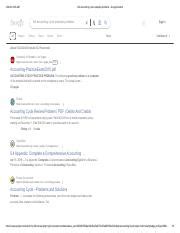 Full accounting cycle example problems.  Problems - Chapter 4: The Reporting Cy...
