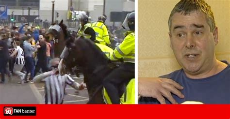 Full interview with Newcastle fan who punched horse