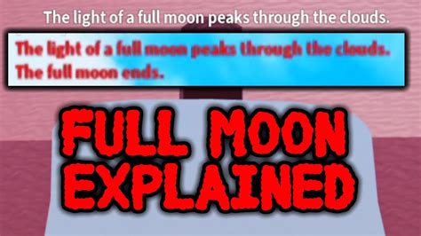 Full moon peaks through the clouds blox fruits. The full moon in Blox Fruits holds a significant meaning and impact on the gameplay. It serves as a catalyst for unique events and drastically affects the overall experience. In this comprehensive guide, we will delve into the specifics of what the full moon entails, its effects, and how to make the most of this celestial occurrence. 