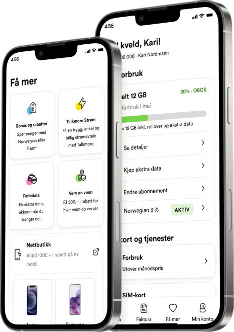 Full oversikt på Mine Sider og i Talkmore-appen