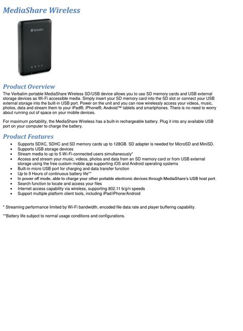 Full user manual for the verbatim 06d8 mediashare wireless. - Short answers study guide question the giver.