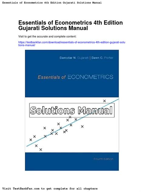 Full version solutions manual for gujarati essentials of econometrics. - Korean language in culture and society klear textbooks in korean language.
