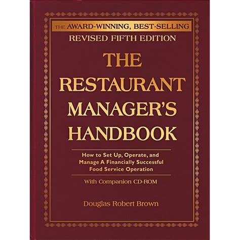 Full version the restaurant managers handbook. - Dr weinberg s guide to the best health resources on.