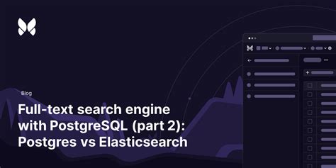 Full-Text Search PostgreSQL or ElasticSearch - The Cache