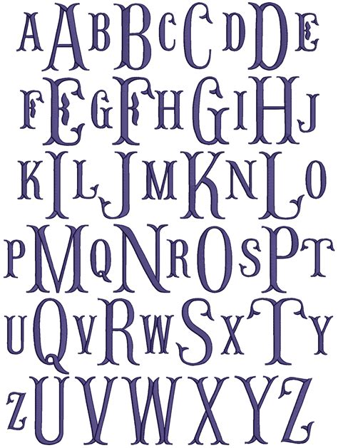 FullerWorks Customized Embroidery and more... Fishtail Font