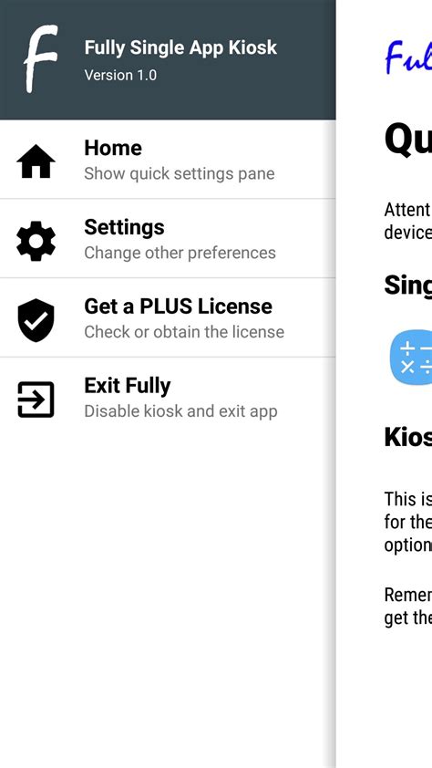 Fully Single App Kiosk APK Download for Android 
