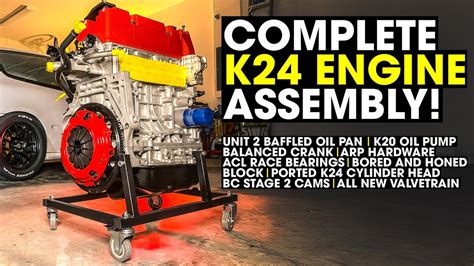 Fully built k24.  You are investing in a fully developed and tested engine program ...