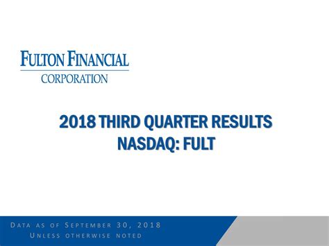 Fulton Financial: Q3 Earnings Snapshot