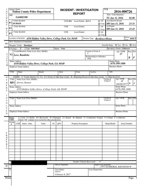 Fulton county police reports. A.  Conclusion In conclusion, the Fulton Cou...