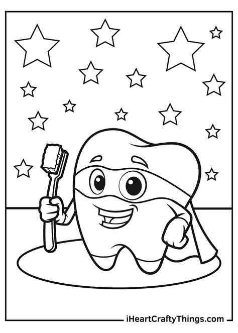 Fun Coloring Pages Dental/Tooth Coloring Pages