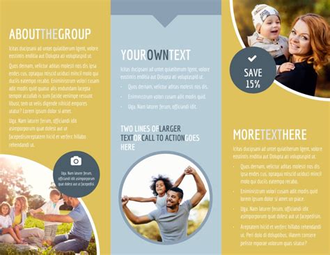 Fun Family Photography Brochure Template