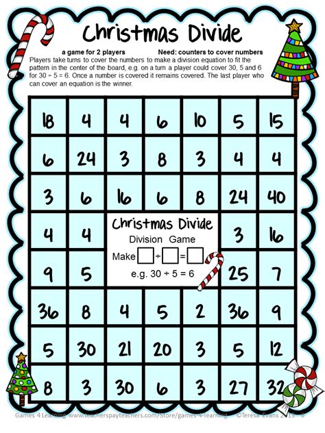 Fun Games 4 Learning Christmas Math Freebies