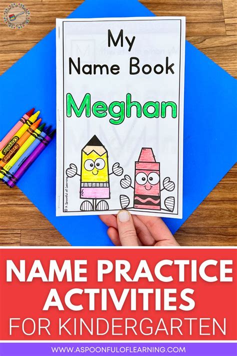 Fun Kindergarten Name Practice Activities - A Spoonful of Learning