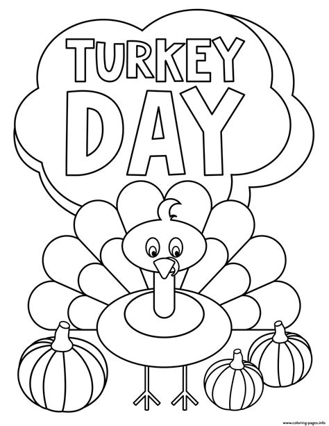 Fun Turkey Coloring Pages