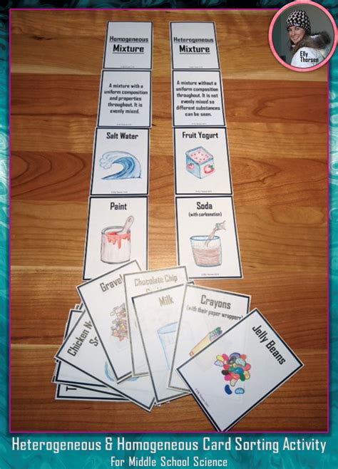 Fun activity to reinforce the differences between heterogeneous and