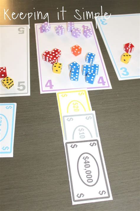 Fun and Easy Dice Game with Printable Keeping it Simple