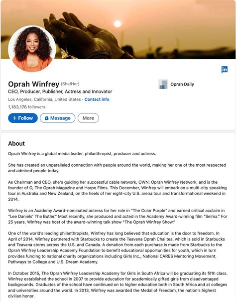 Fun biography sample