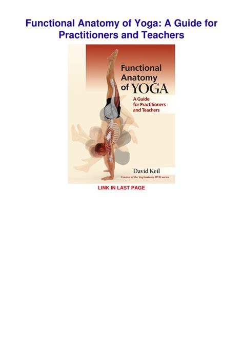 Functional Anatomy Of Yoga A Guide For Practition