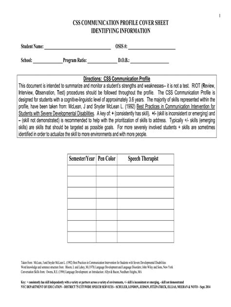 Functional Communication Profile PDF 20142025 Form Fill Out and Sign