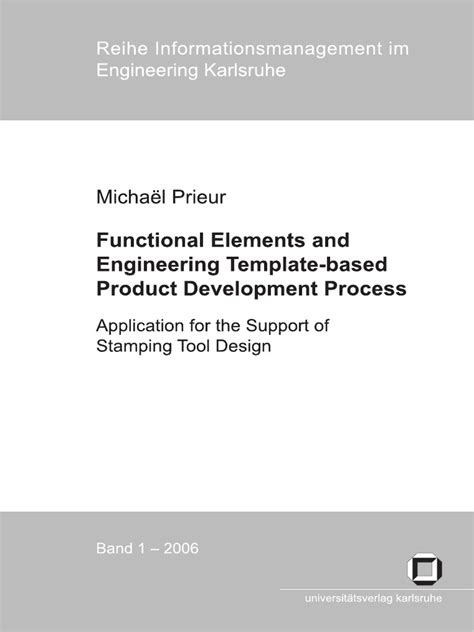 Functional Elements And Engineering Template-Based Product Development Process